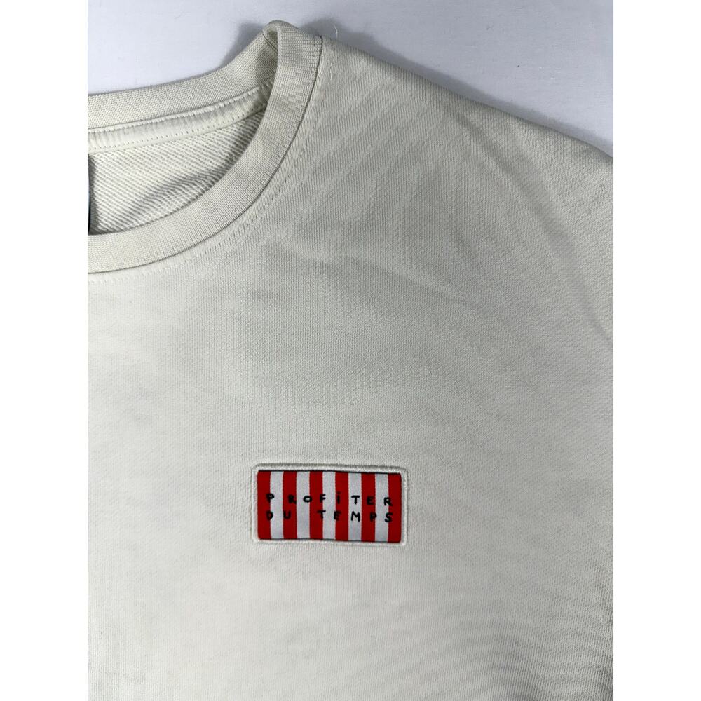 Zara Man graphic white sweatshirt Size L collaboration with artist Asione - Picture 6 of 7